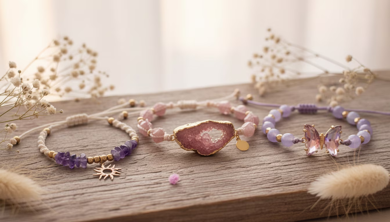 Bransoletki na sznurku damskie