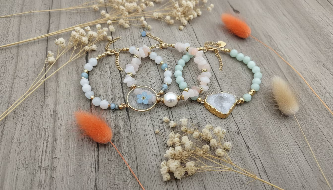 Bransoletki na żyłce damskie