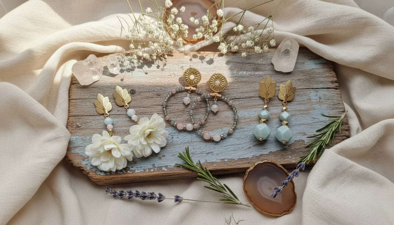 Kolczyki z kamieni naturalnych i syntetycznych